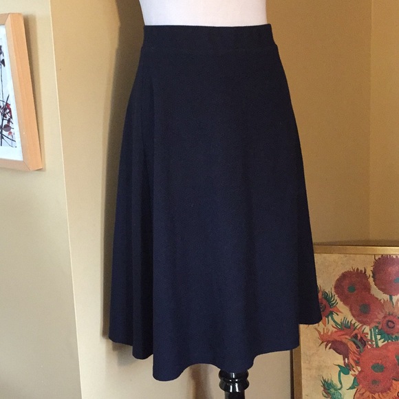 TALBOTS Size 12W STRETCHY Soft Textured Skater Aline Flounce Pull-On $89 NEW - Picture 3 of 12